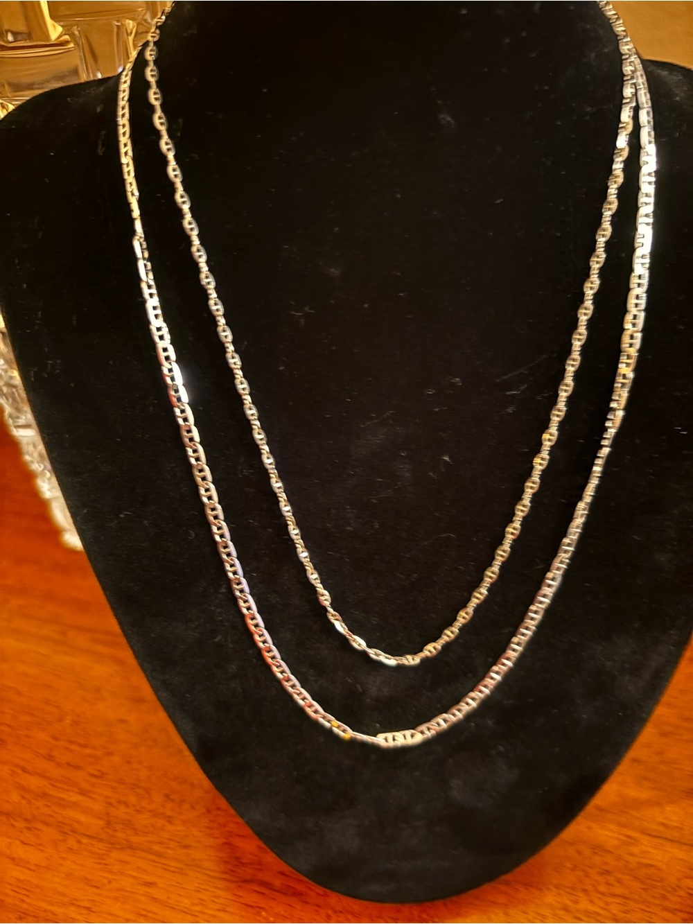 Sterling Silver Flat and Twisted Mariner.